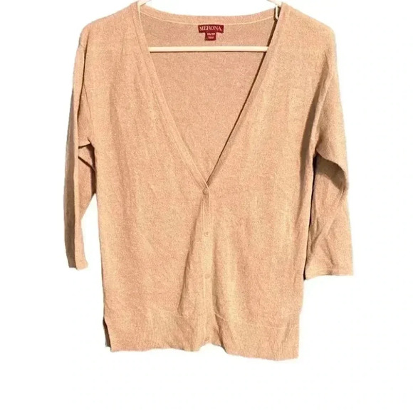 Merona Gold Metallic Simmer Cardigan - Picture 1 of 5